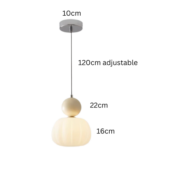 Elegante Art Deco Hanglamp – Crème Kap, Verstelbare Plafondlamp
