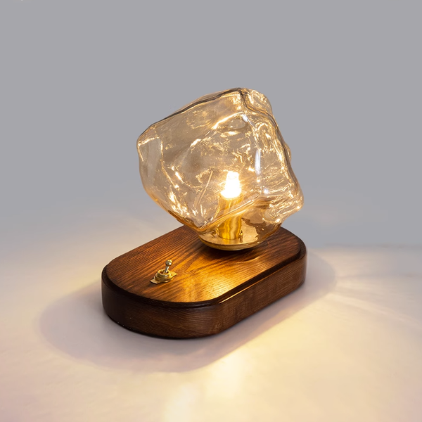 Frostleuchten Glas Tafellamp – Elegante IJsachtige Vormgeving voor Moderne Interieurs