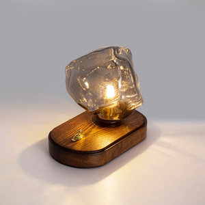 Frostleuchten Glas Tafellamp – Elegante IJsachtige Vormgeving voor Moderne Interieurs
