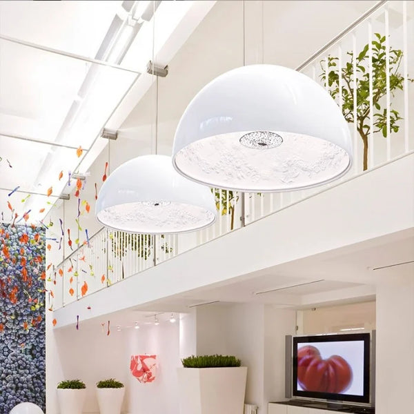 Artistieke Noordse Hanglamp – Elegante Plafondlamp met Bloemmotief voor Moderne Interieurs