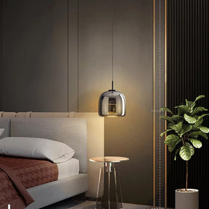 NoirGlass Hanglamp – Elegant Zwart Glas voor Moderne Interieurs (2 Pack)
