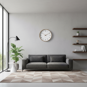 Wandklok Modern Minimalistisch – Stille Quartz Klok Ø30 cm