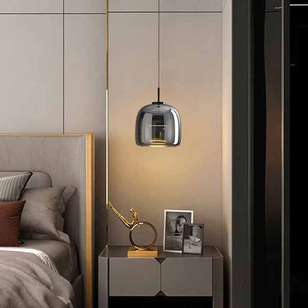 NoirGlass Hanglamp – Elegant Zwart Glas voor Moderne Interieurs (2 Pack)