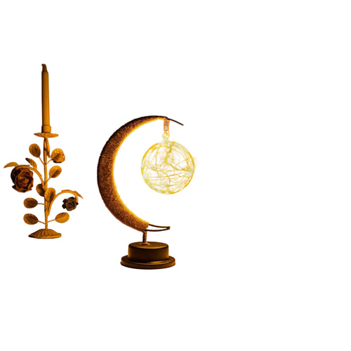 Lunar Bloesem Maanlamp – LED Nachtlampje met Fijne Bloemen voor Gezellige Sfeerverlichting