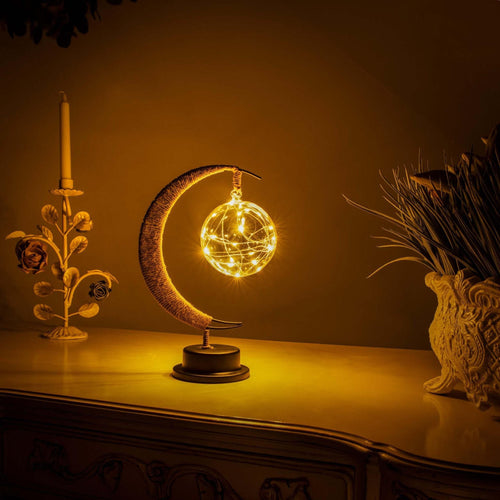 Maan Geïnspireerde LED Tafellamp met Touch – Sfeervolle Woondecoratie voor Slaapkamer & Woonkamer