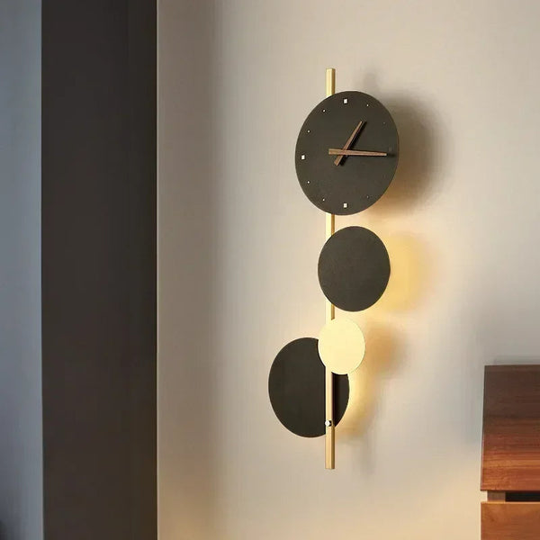 Moderne LED-Wandklok Lamp voor Stijlvolle Woondecoratie