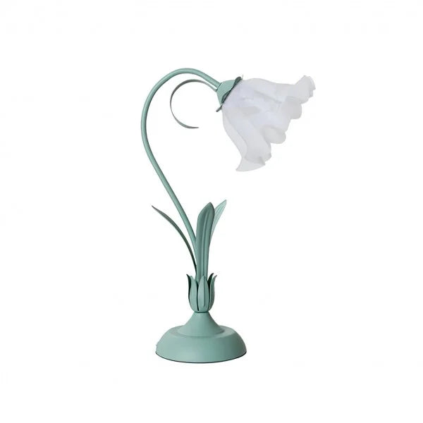 Retro Bloemenstijl LED Tafellamp – Vintage Verlichting voor Gezellige Interieurs