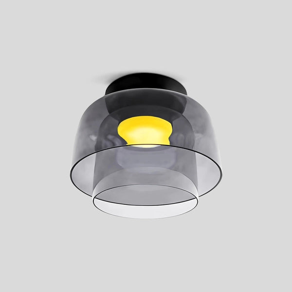 Moderne LED Plafondlamp met Scandinavisch Glazen Design