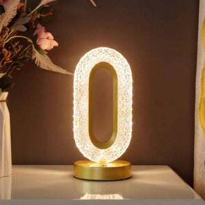 Kristallen Tafellamp – Dimbare Draadloze LED Bedlamp