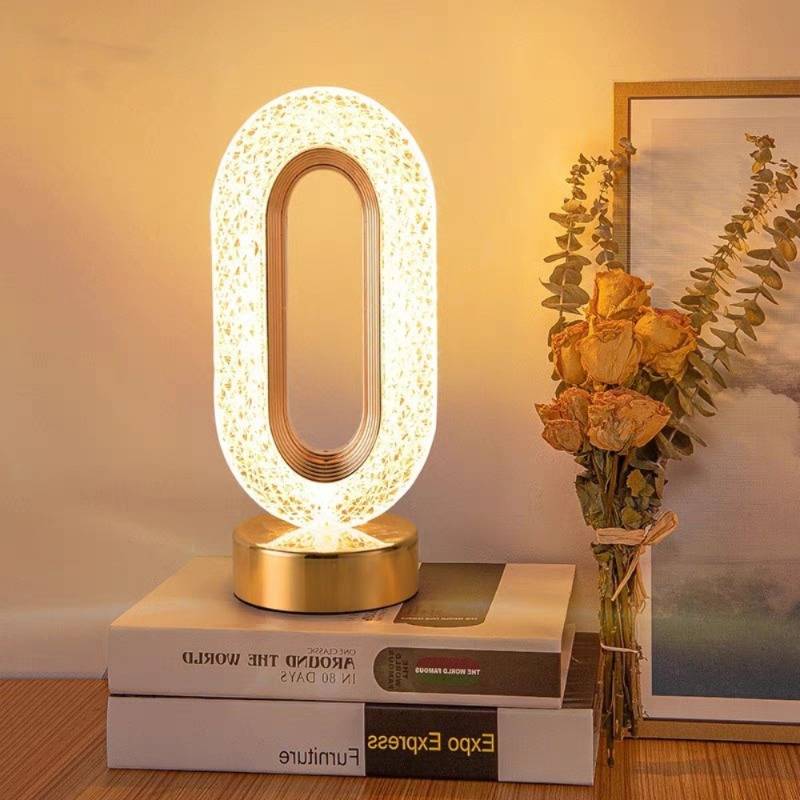 Kristallen Tafellamp – Dimbare Draadloze LED Bedlamp
