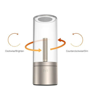 Oplaadbare Dimbare Glazen Buis Tafellamp – Elegante Snoerloze Verlichting voor Moderne Interieurs