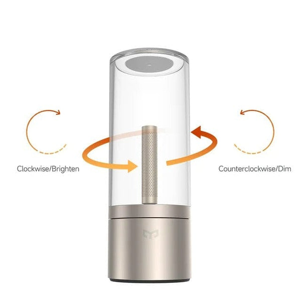 Oplaadbare Dimbare Glazen Buis Tafellamp – Elegante Snoerloze Verlichting voor Moderne Interieurs