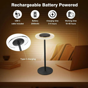 Oplaadbare RGB LED Tafellamp – Slimme Touch Bediening Sfeerverlichting