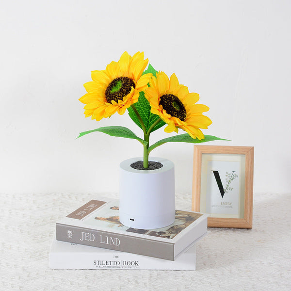 Zonnebloem Tafellamp – Speelse Decoratieve Lamp met Warm Licht voor een Vrolijk Interieur