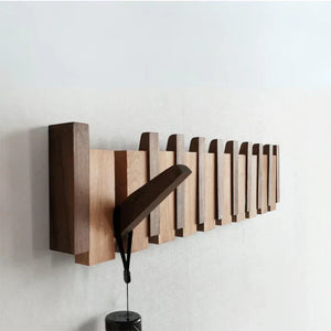 Houten Piano Kapstok – Stijlvolle Wandorganizer voor Hal