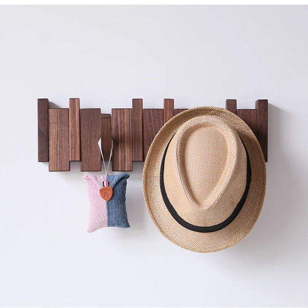 Houten Piano Kapstok – Stijlvolle Wandorganizer voor Hal