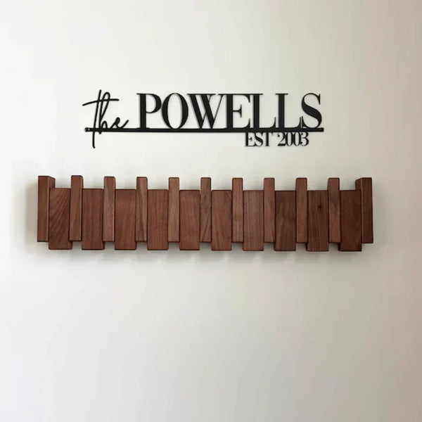 Houten Piano Kapstok – Stijlvolle Wandorganizer voor Hal