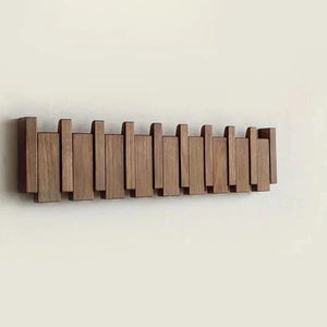 Houten Piano Kapstok – Stijlvolle Wandorganizer voor Hal