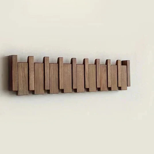 Houten Piano Kapstok – Stijlvolle Wandorganizer voor Hal