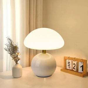 Minimalistische Retro Paddenstoel Tafellamp – Elegante LED Verlichting voor Slaapkamer & Woonkamer
