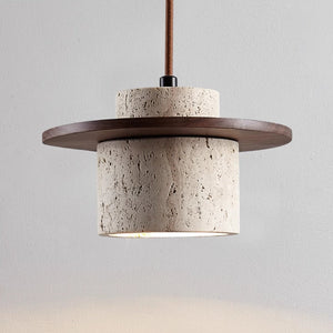 SteinAura Travertijn Hanglamp – Elegante Natuurlijke Verlichting voor Thuis