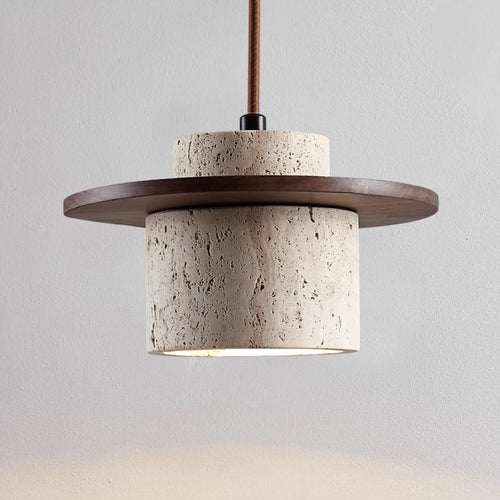 SteinAura Travertijn Hanglamp – Elegante Natuurlijke Verlichting voor Thuis