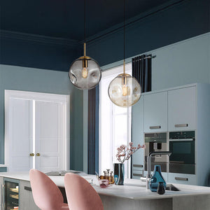 Elegante Glazen Bol Hanglamp – Moderne Verlichting voor Woonkamer, Slaapkamer & Eetkamer