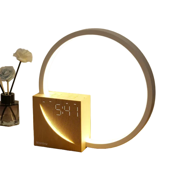 Slimme Touch Bedlamp met Wekker – Instelbaar LED Licht voor Moderne Slaapkamers