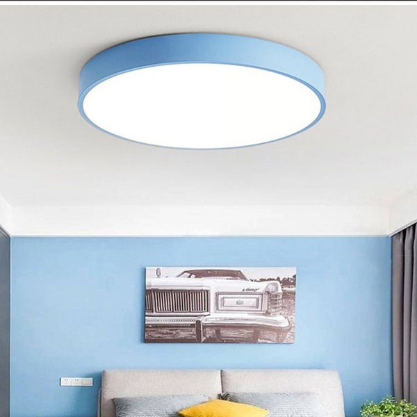 Minimalistische Ronde Plafondlamp – Scandinavische LED Lamp voor Moderne Interieurs