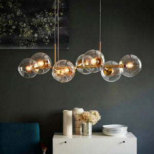 Scandinavische kroonluchter hanglamp met glazen bollen – Moderne plafondlamp
